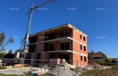 Prodaja stanova u novom stambenom projektu u izgradnji, pogled na more,Žbandaj, Poreč!