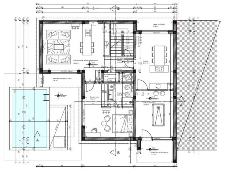 A newly built, modern two-story house with a swimming pool near the sea, Pomer! 26