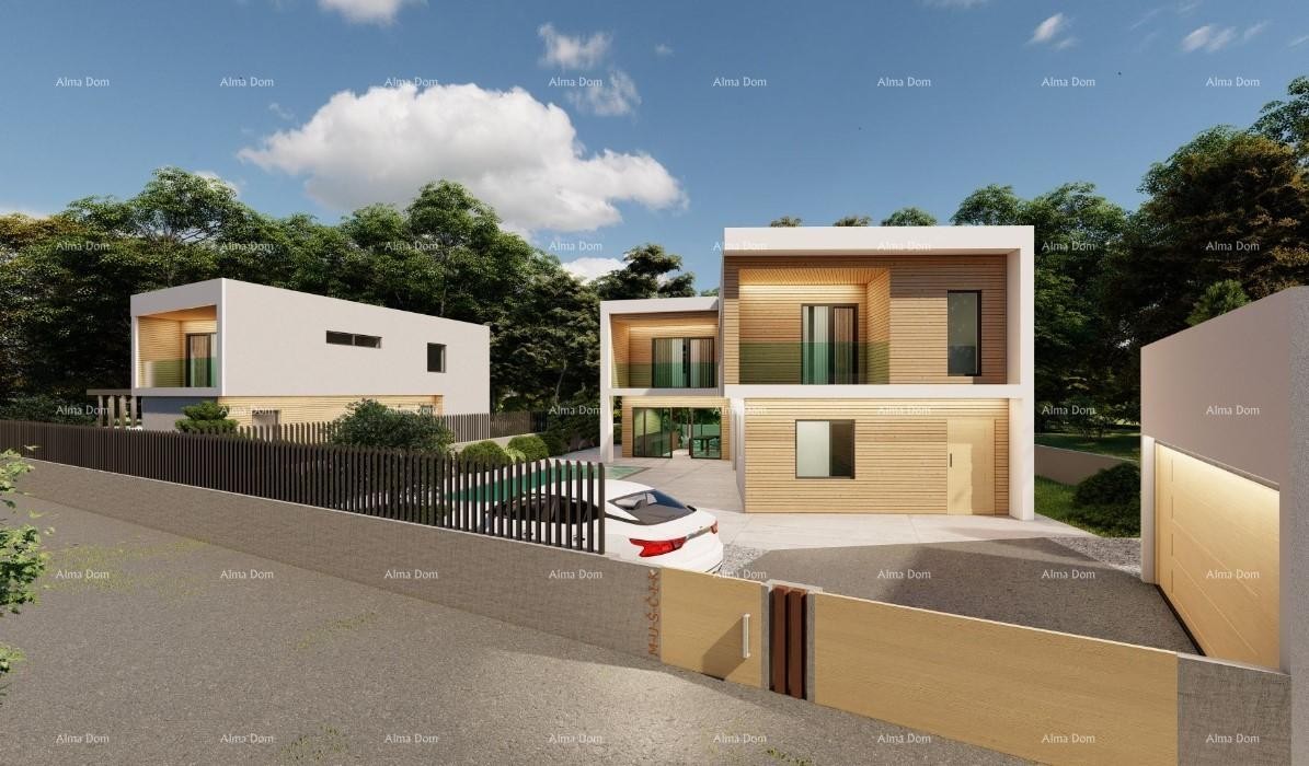 For sale: roh-bau house with a sea view in Pomer. 9