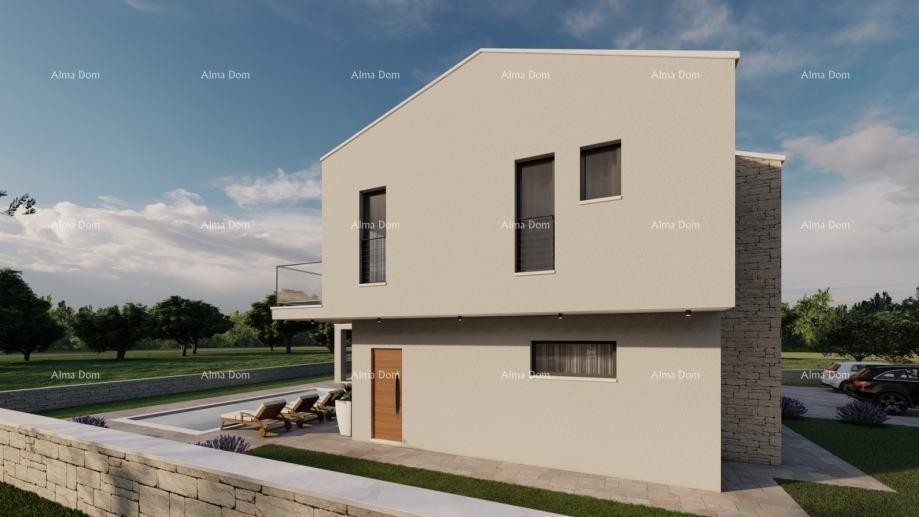 Građevinsko zemljište s projektom vile s bazenom, Rebići 3