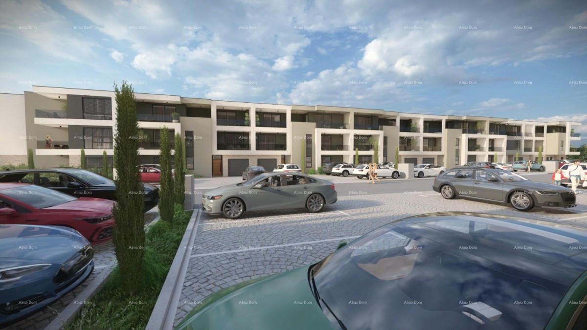 Продажа! Квартира в новостройке с 3 спальнями и двумя парковочными местами, Пула, Вальдебек! S4 7