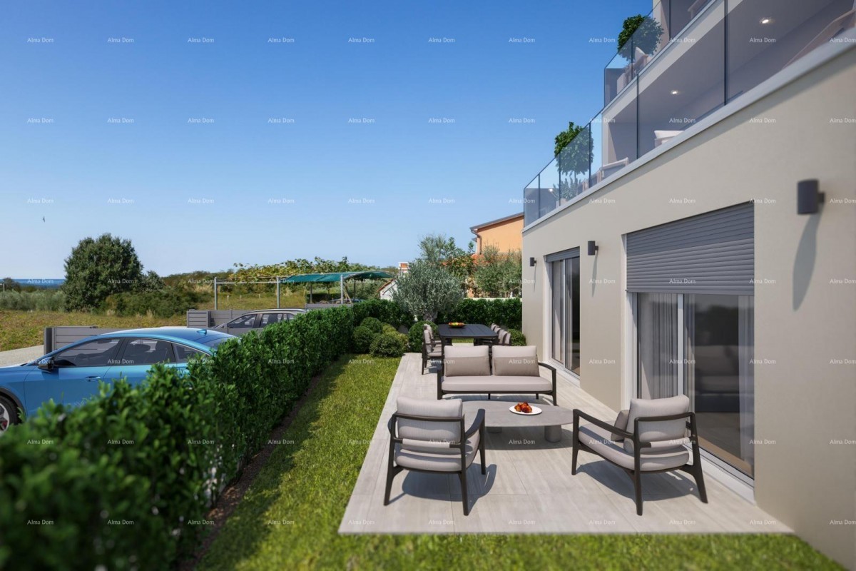 Современное новостроительство с двумя квартирами и панорамным видом на море – Жбандай, Пореч 4