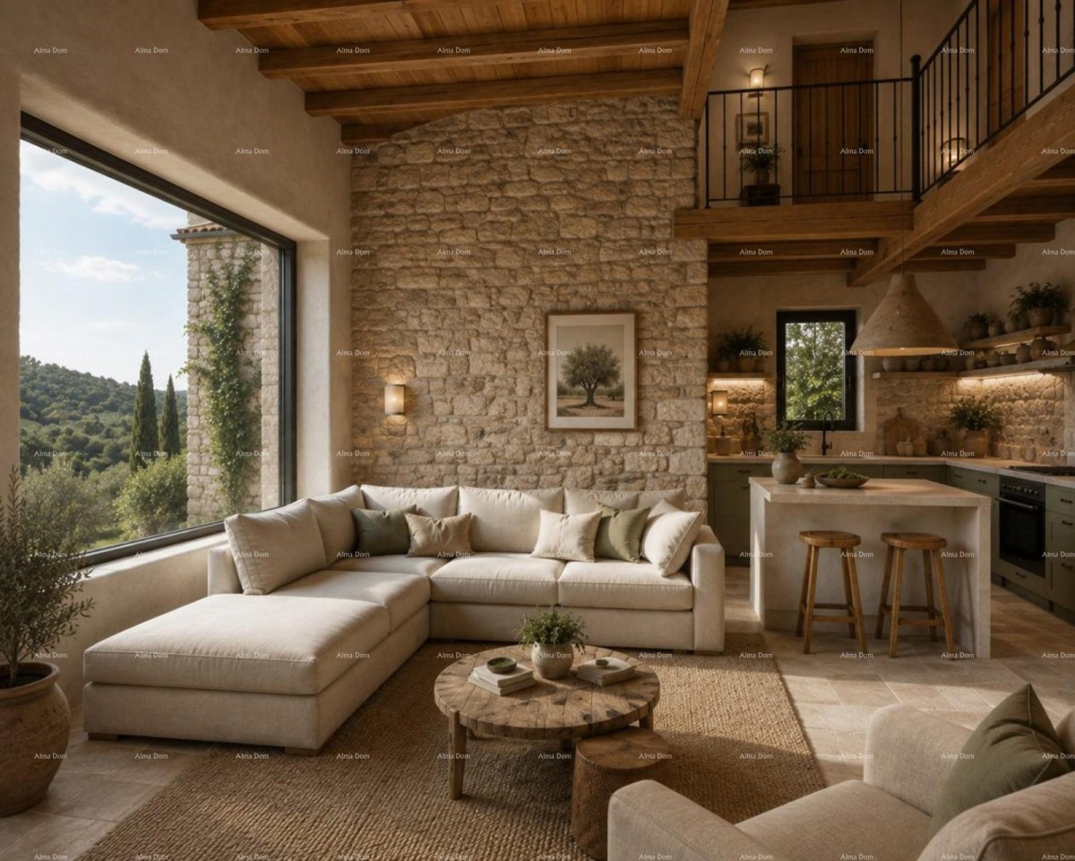 BERAM – AUTHENTIC ISTRIAN STONE HOUSE WITH A RENOVATION PROJECT AND YARD 2