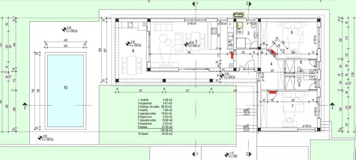 Prodaja prizemnice s bazenom - trenutno roh bau faza, Sveti Petar u Šumi - blizina Pazina! 2