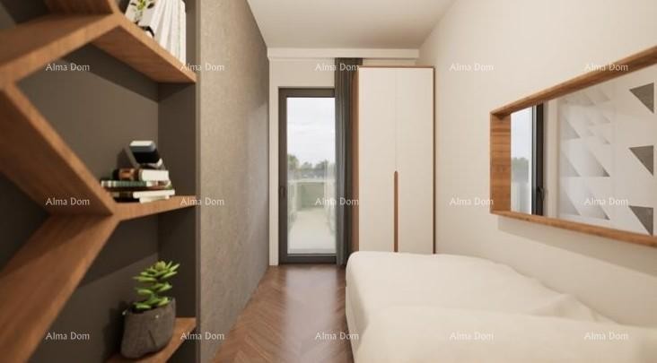 Stan u Ližnjanu, 1000 m od mora, s terasom i parkirnim mjestom 11