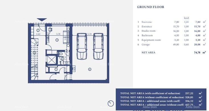 УМАГ, Самостоятельная вилла в роскошном курорте! Вид на море! V 31 17