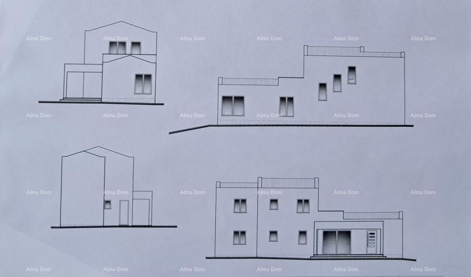 Sv. Nedelja, Istra. Zemljište s građevinskom dozvolom i projektom za kuću s bazenom 3