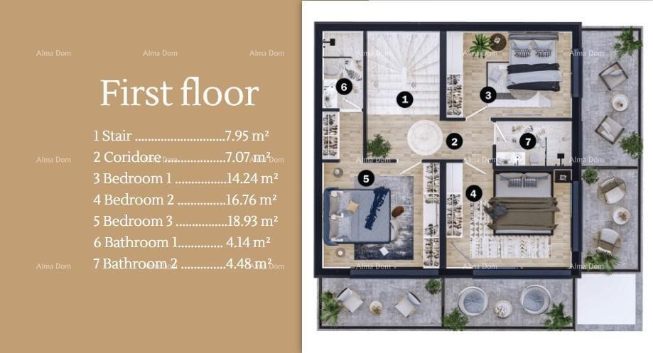 Vendita di ville moderne in una bellissima zona residenziale, Umago 3