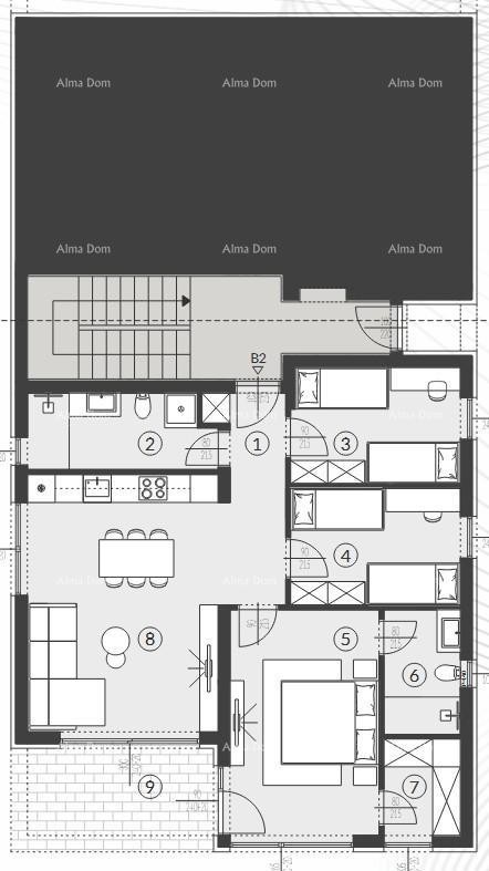 Prodaja stanov v moderni novogradnji s skupnim bazenom, Fažana! 5
