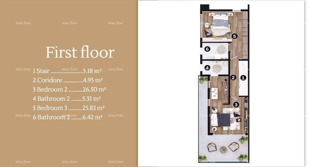 Продажа современных вилл в красивом жилом районе Умага 11
