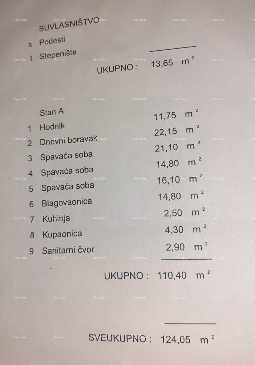 Просторная квартира 110 м², РОВИНЬ 2