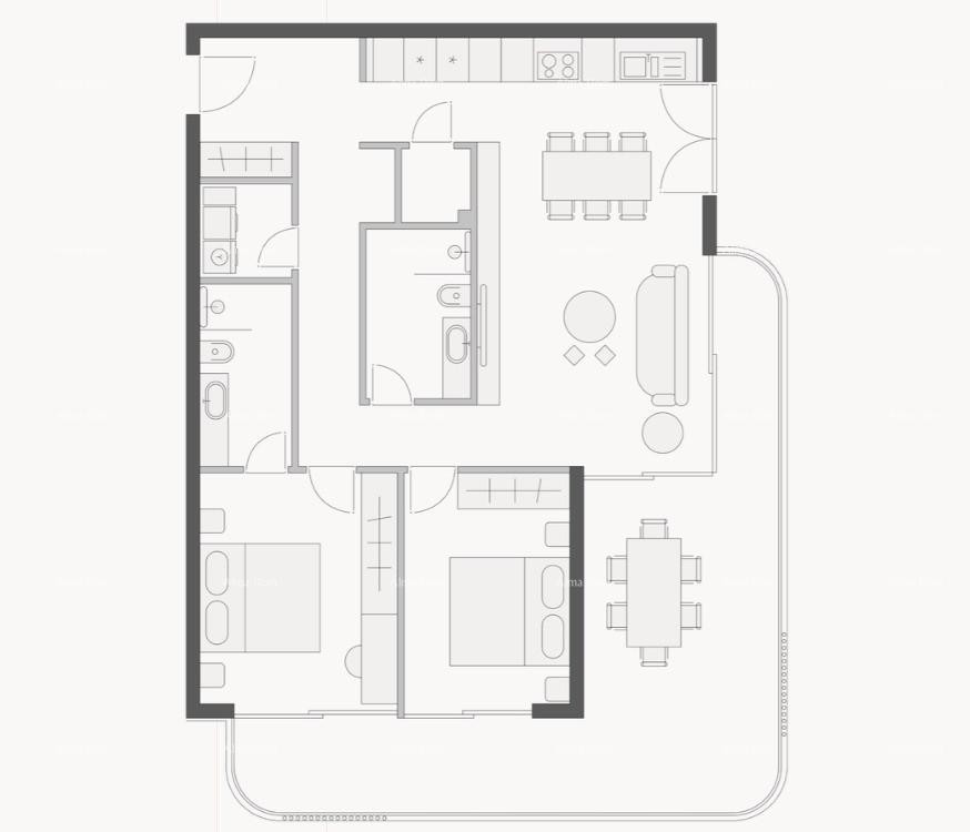 РОВИНЬ - продажа квартиры в люксовой резиденции у моря / S5 24