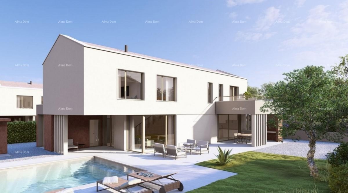 Prodaja samostojećih vila s bazenom u luksuznom, stambenom projektu, Labin! Vila E 4