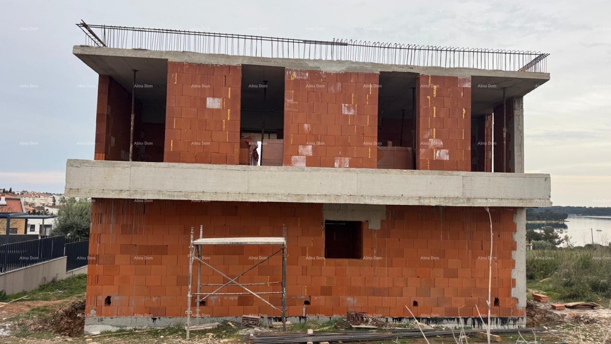 Mukalba, Medulin, Prodaja kuće u roh-bau fazi s pogledom na more 8