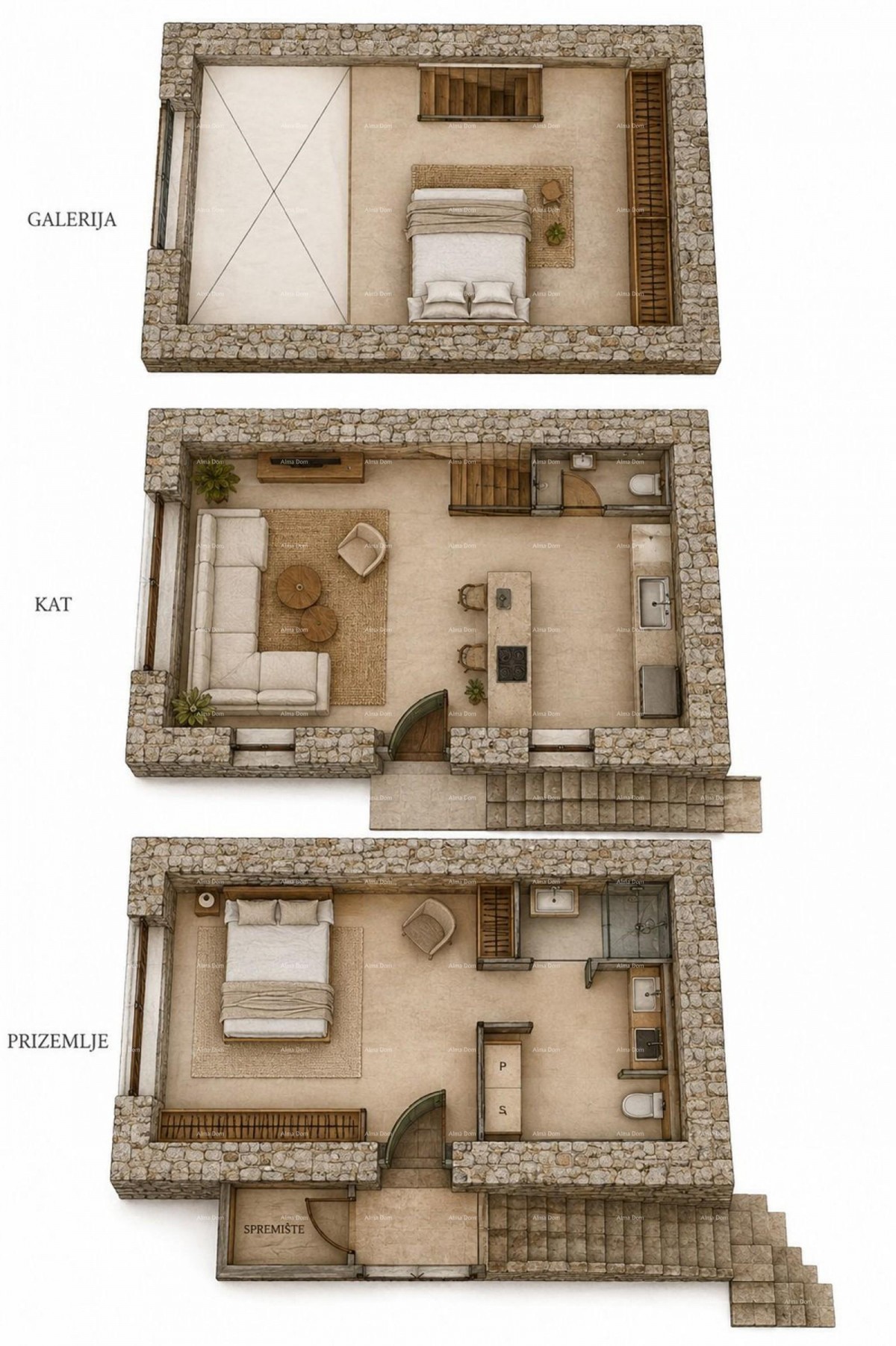 BERAM – AUTHENTIC ISTRIAN STONE HOUSE WITH A RENOVATION PROJECT AND YARD 5