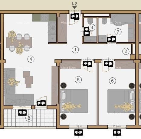 Apartments for sale in a new housing project under construction, near the court, Pula! 2