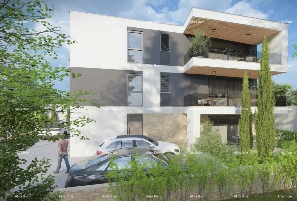 Dvosoban stan z velikim vrtom 100 metrov do obale. 6