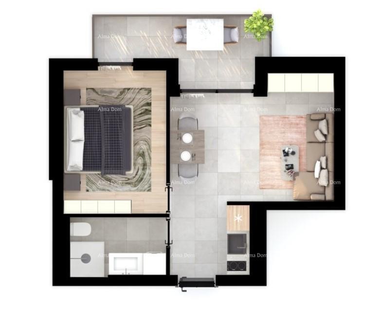 УМАГ! Современная квартира в первоклассном жилом комплексе рядом с морем, S8 6