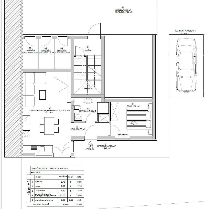 Monolocale A1 con grande giardino 5