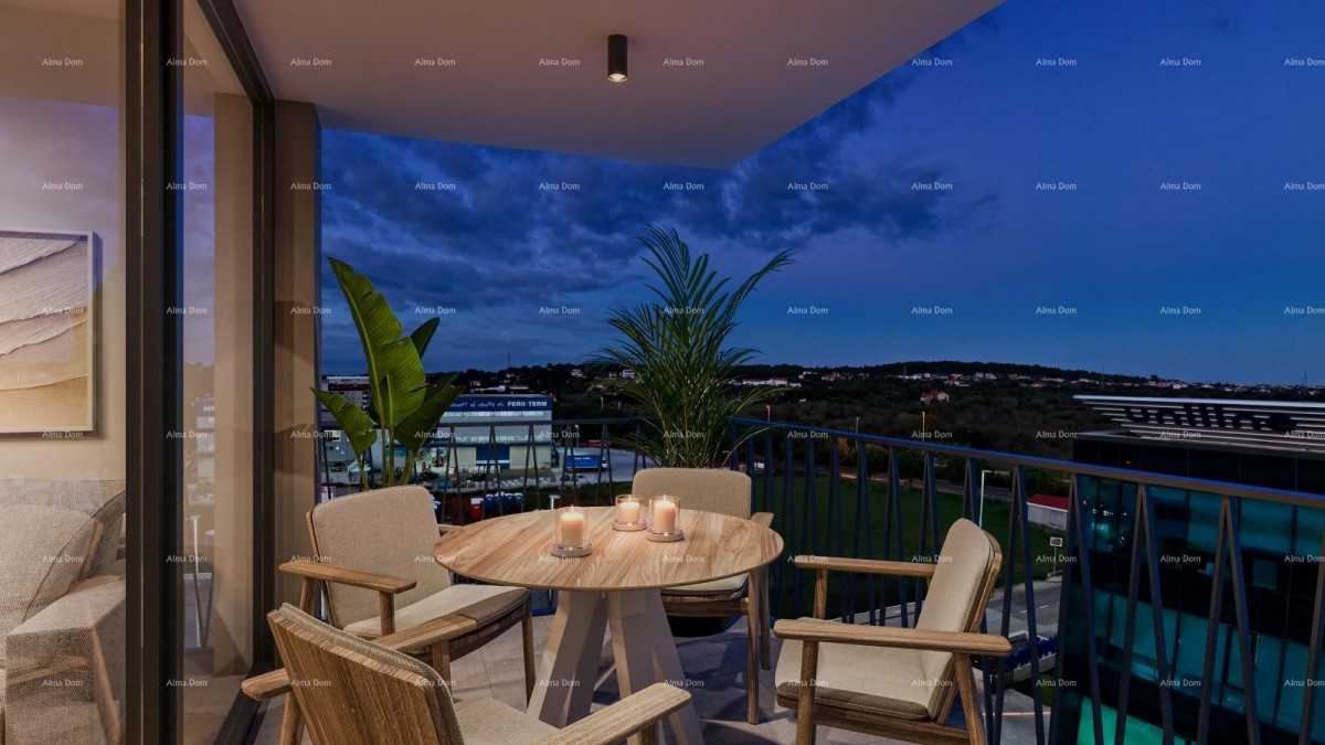 Pula! Vendita di un appartamento con posto auto in un moderno edificio residenziale con ascensore. S3 11