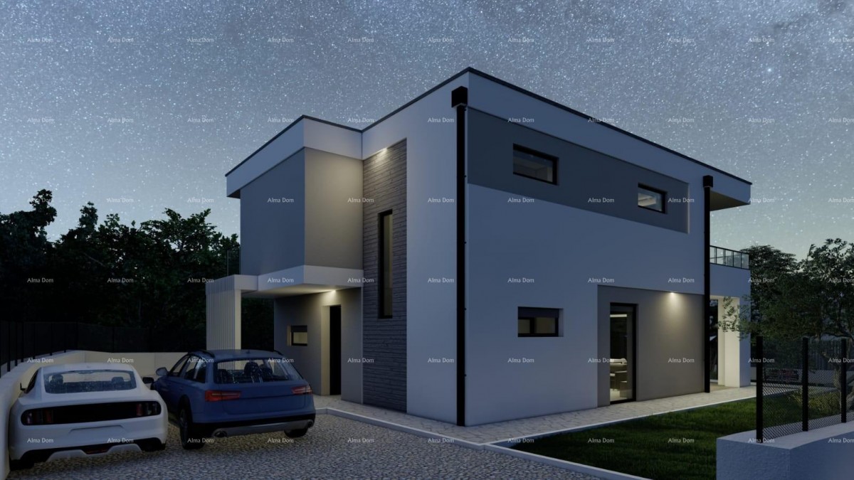 GALIŽANA - Prodaja moderne kuće s bazenom i pogledom ma more 8