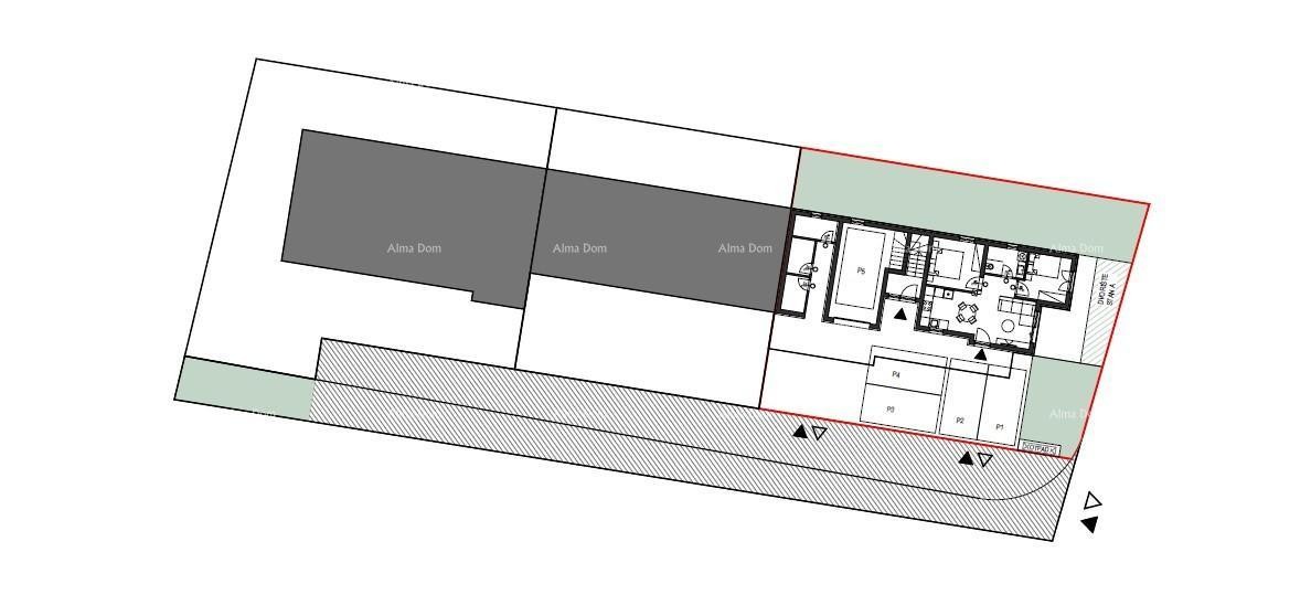 Продажа квартир в строительстве - новый жилой комплекс, Пула! Квартира A Зг. A3 8