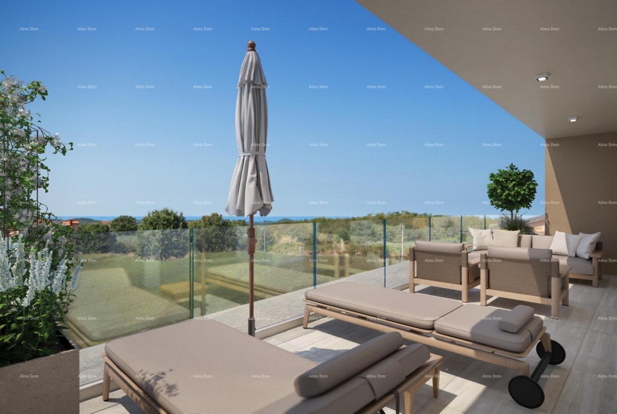 Современное новостроительство с двумя квартирами и панорамным видом на море – Жбандай, Пореч 8