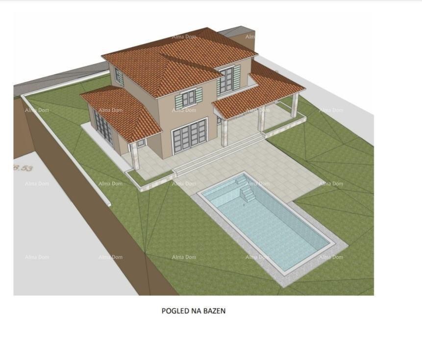 Prodaje se građevinsko zemljište, 1817m2, sa projektom kuće i građevinskom dozvolom, Sveta Nedelja 8