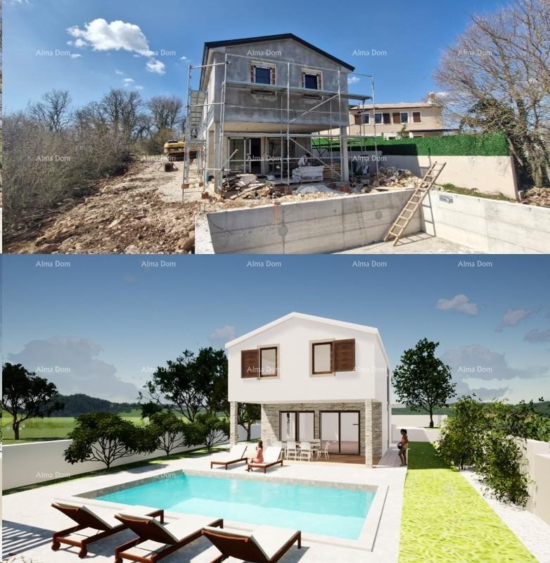 Sale of a modern house with a pool in a quiet and beautiful Istrian location,  Svetvinčenat! 2