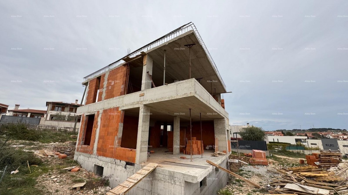 Mukalba, Medulin, Prodaja kuće u roh-bau fazi s pogledom na more 7