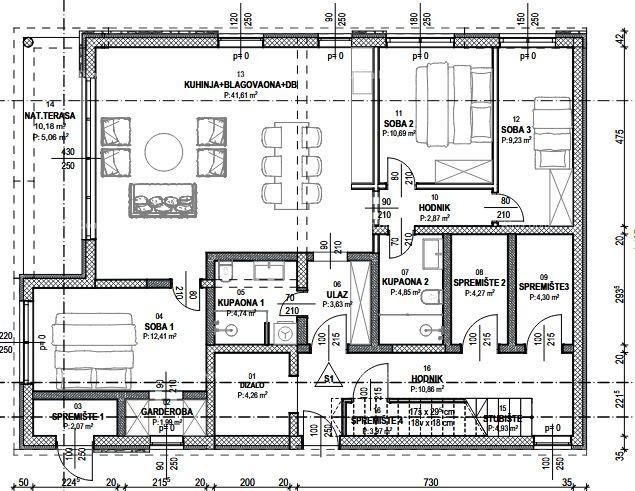 Vabriga – Stan u prizemlju s tri spavaće sobe 3