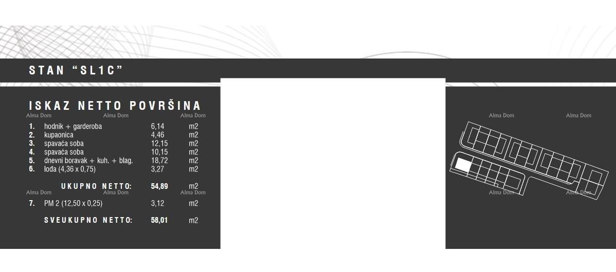 Prodaja stanova u novom stambenom kompleksu, Štinjan! 1C 15
