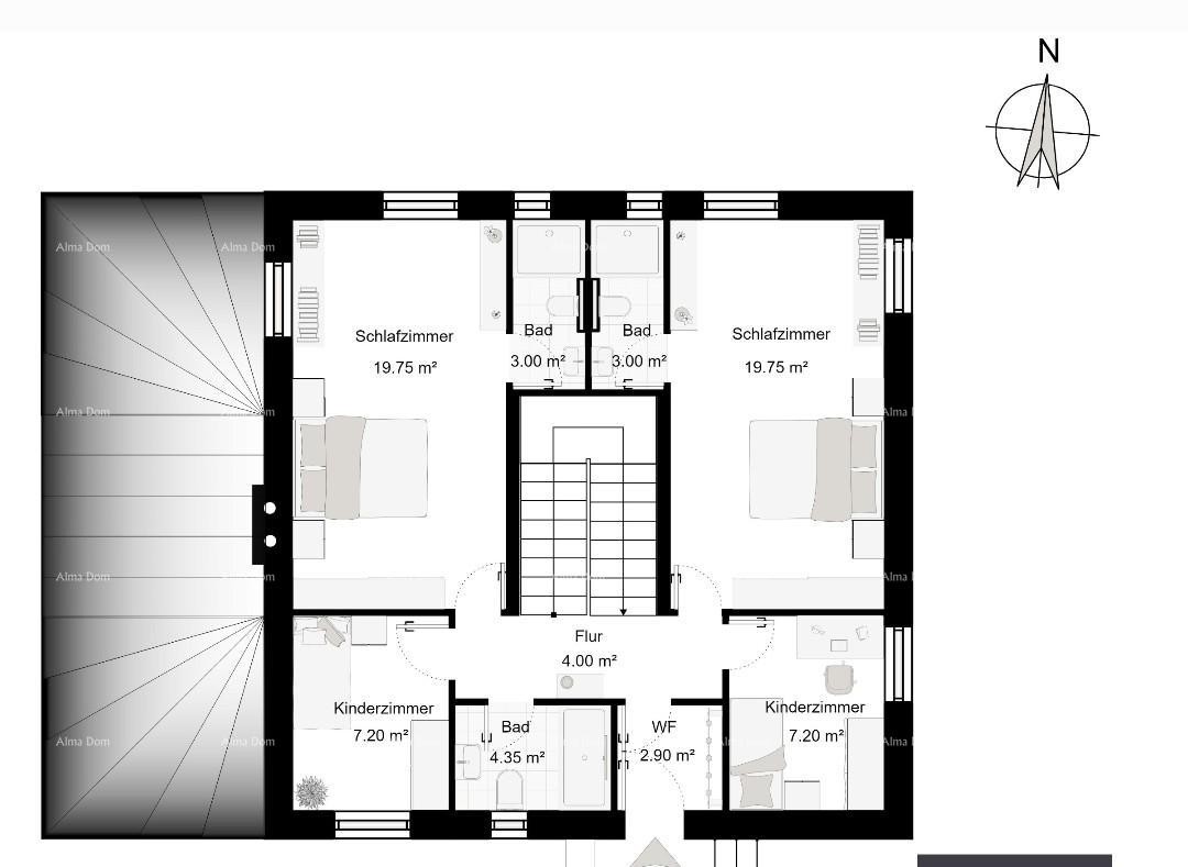 Продается эксклюзивная вилла с бассейном в Вижинаде. 12