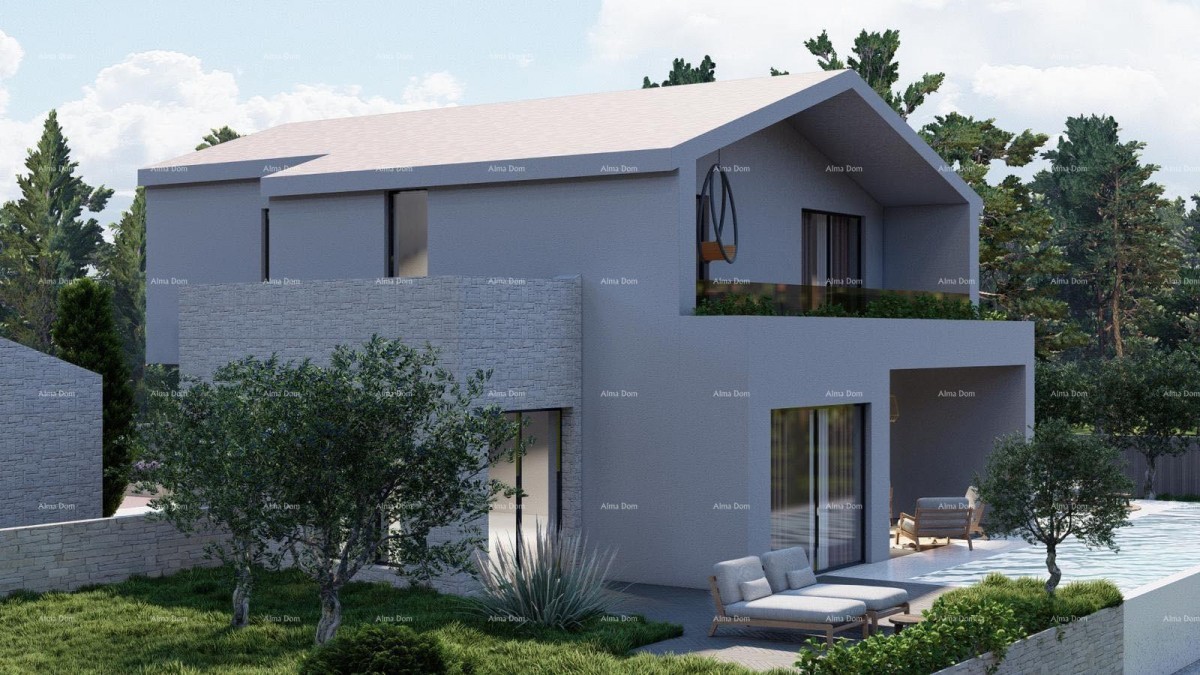 Tinjan – Gradbena parcela 1.152 m² z dovoljenjem in projektom za hišo s bazenom 11