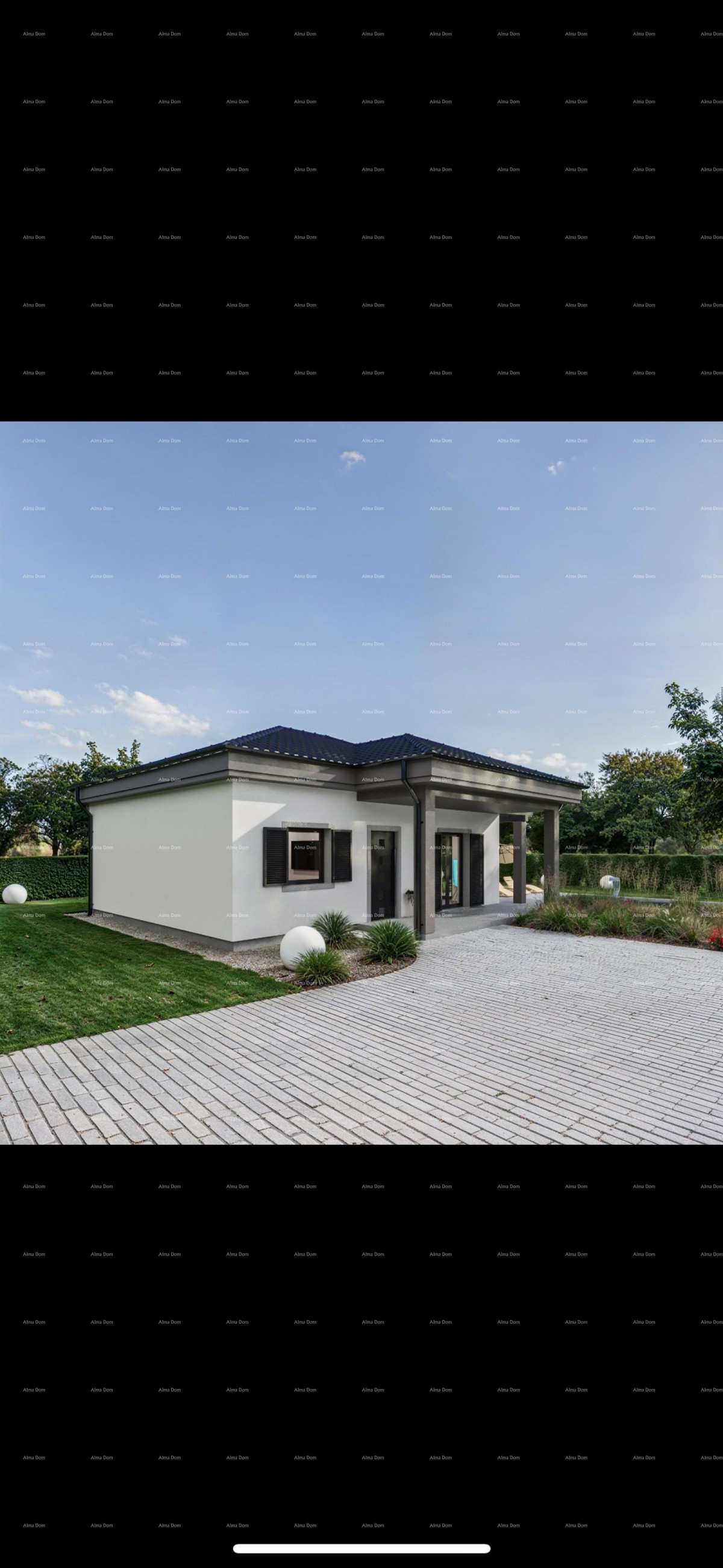 House in shell construction phase with a pool – a quiet location for the perfect family home or vacation. 4