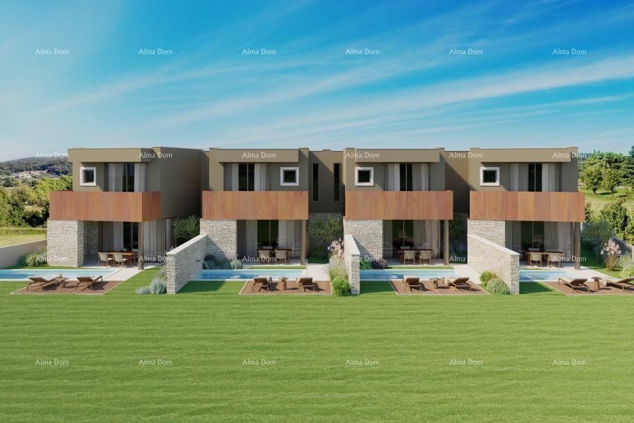 Современный дом в ряду с бассейном, 148.56 м² 2