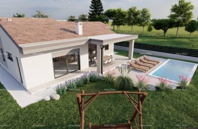 Продается дом-одиночка с бассейном в процессе строительства