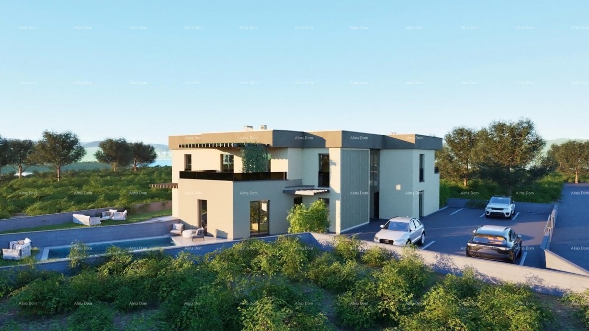 Stan u Ližnjanu, 1000 m od mora, s terasom i parkirnim mjestom 4