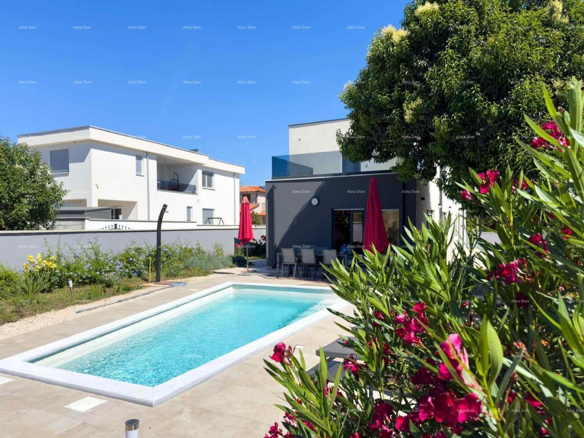 Istria, Ližnjan, 1 km dal centro di Medulin, nuova casa moderna con piscina per le vacanze. 42