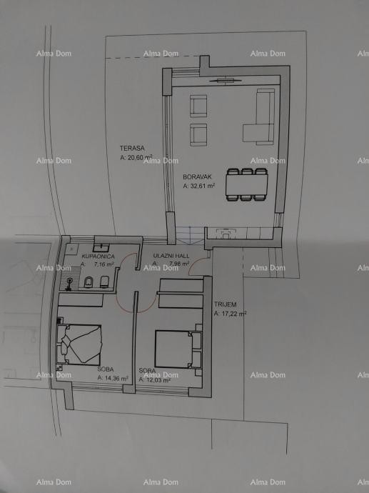 Строительный участок недалеко от Тиньяна! Разрешение на строительство дуплекса! 5