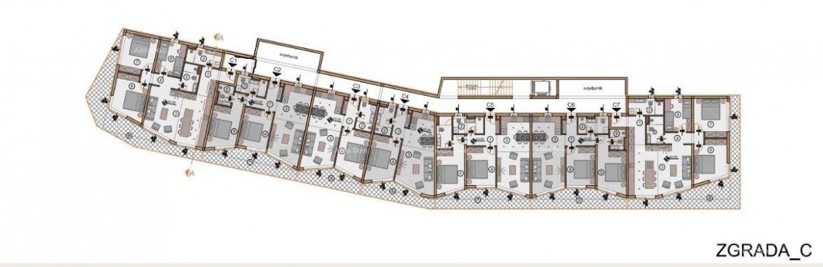 Prodaja modernih stanova u eksluzivnoj zgradi sa pogledom na marinu, Pula! 18