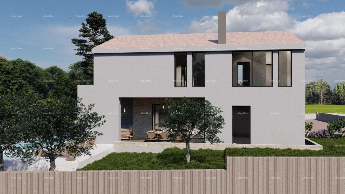 Tinjan – Gradbena parcela 1.152 m² z dovoljenjem in projektom za hišo s bazenom 9