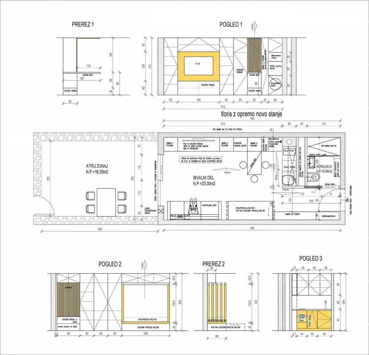 Недавно отремонтированная однокомнатная квартира, Новиград, 350 м от моря 9