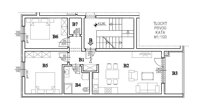 Продажа - Современная квартира в новом частном жилом комплексе в Шияне, Пула! D-B 10