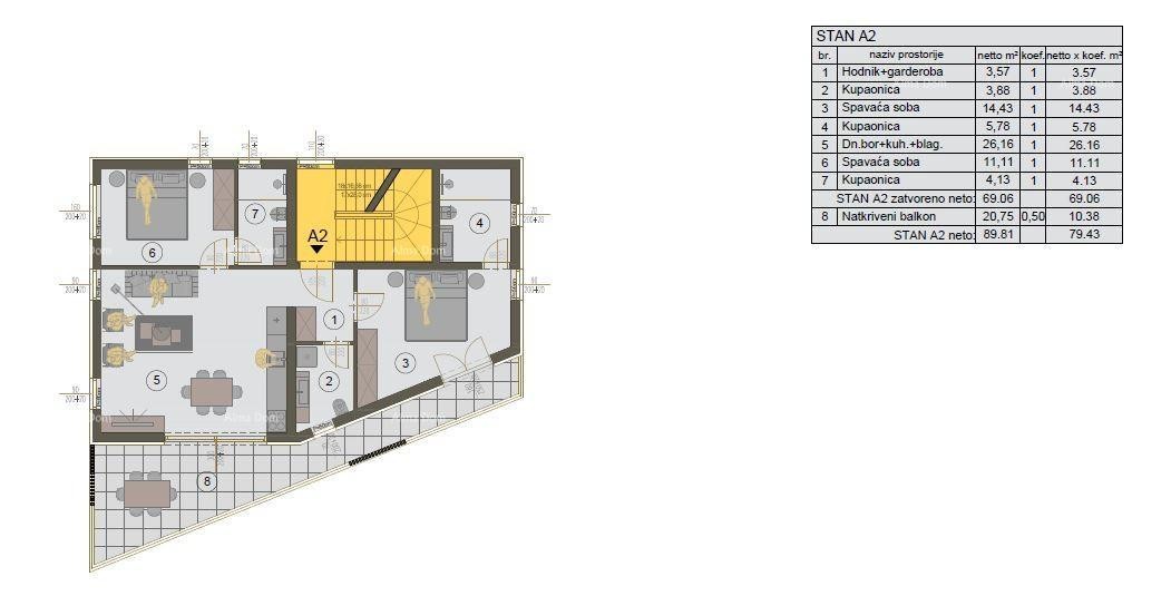 NUOVA COSTRUZIONE A MEDULIN – APPARTAMENTO CON DUE CAMERE DA LETTO 8
