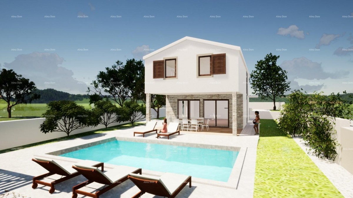 Sale of a modern house with a pool in a quiet and beautiful Istrian location,  Svetvinčenat! 26