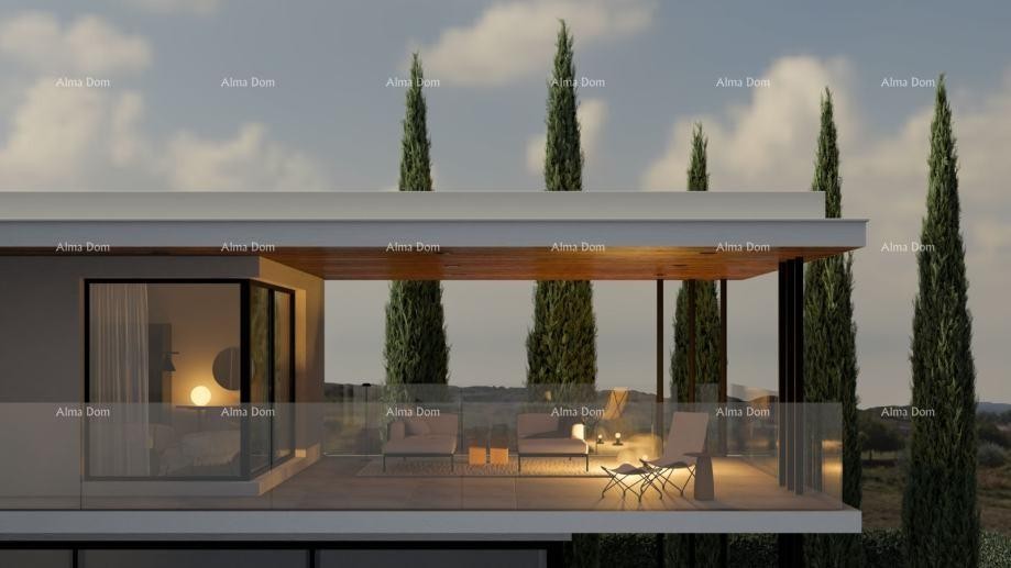 Kaštelir – moderna vila s bazenom in pogledom na morje 4