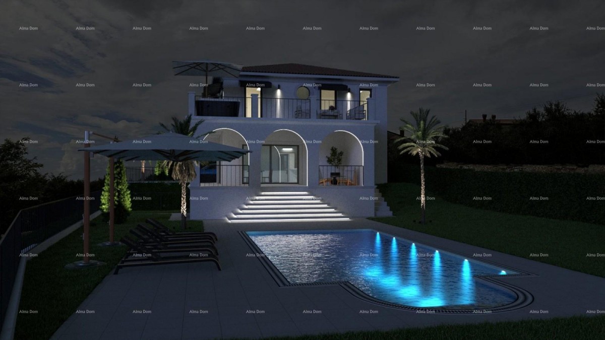 Buje, villa di lusso con piscina 13