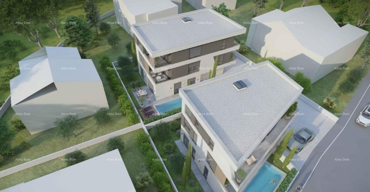 GRAĐEVINSKO ZEMLJIŠTE 868 m² S GRAĐEVINSKOM DOZVOLOM I PROJEKTOM – MEDULIN, MUNIDA 7