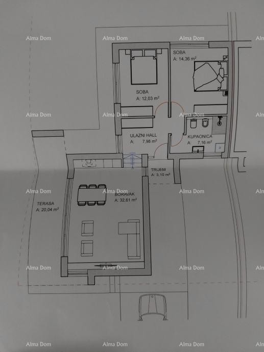 Строительный участок недалеко от Тиньяна! Разрешение на строительство дуплекса! 6